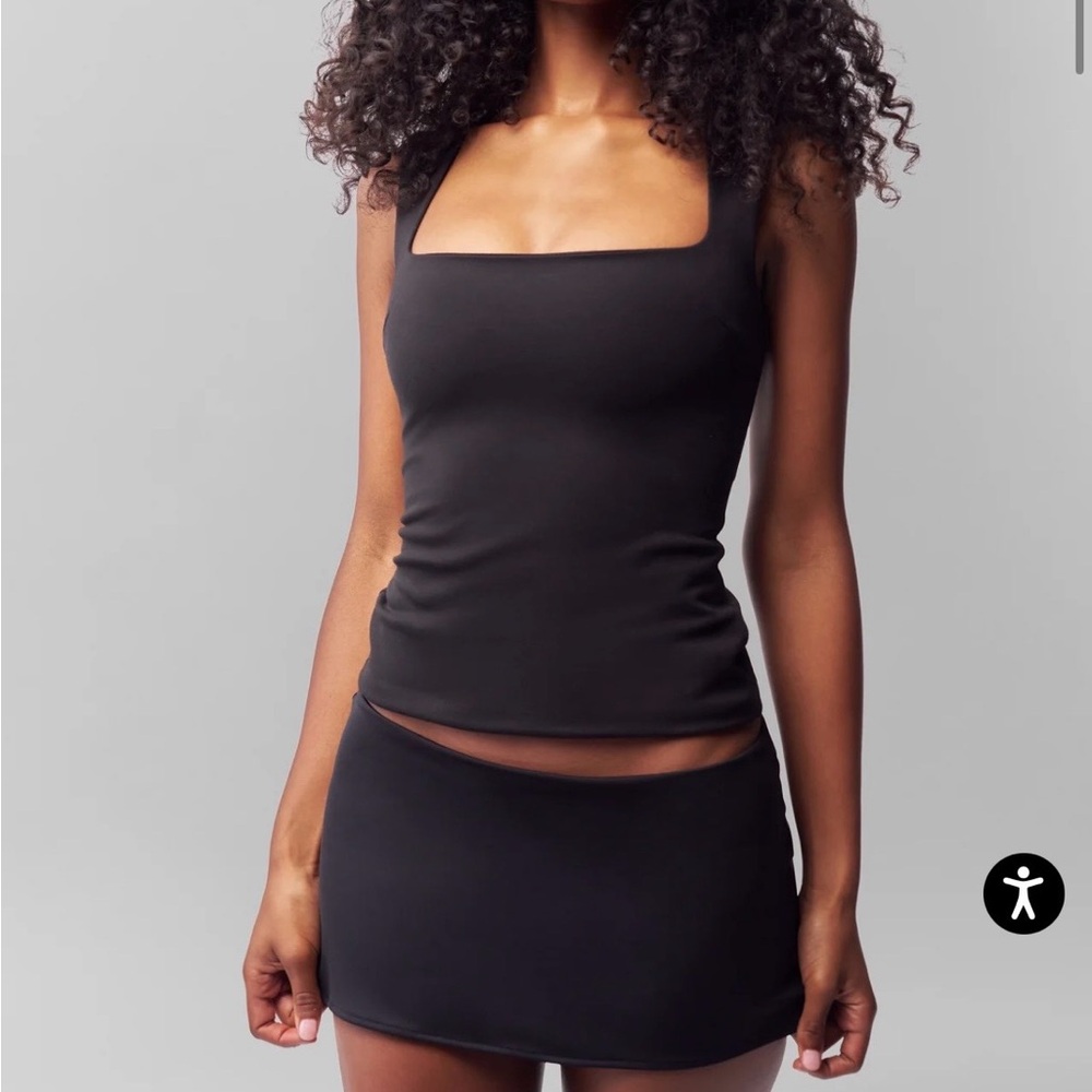 Danielle Guizio Black Mini Skirt